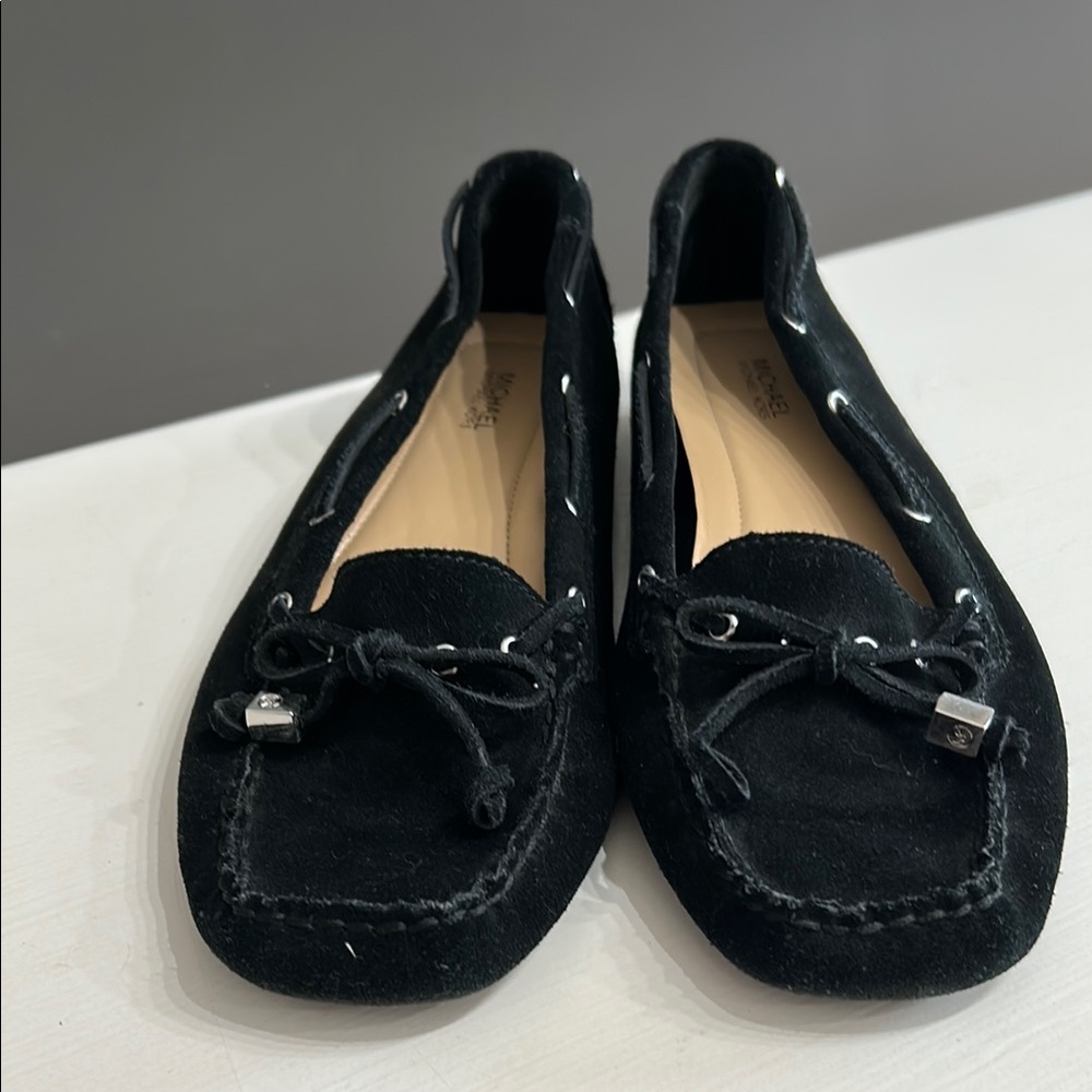 Michael Kors Black Suede/Leather Loafers